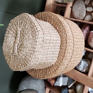 Set of woven baskets